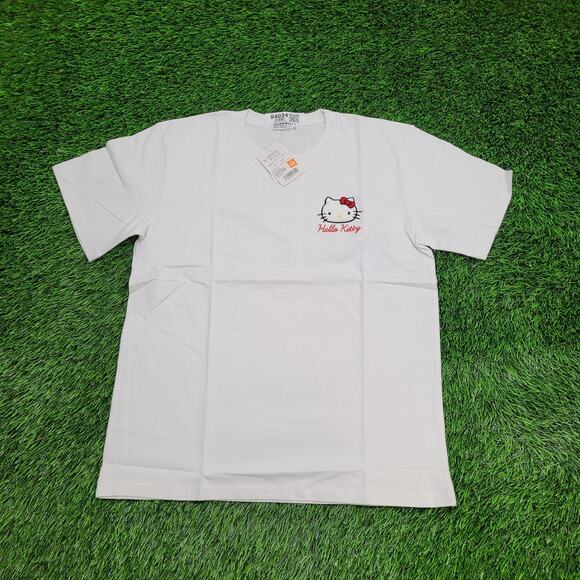 Sanrio Hello-Kitty Shirt Womens Large 21x26 Chenille-Embroidered - Picture 1 of 14